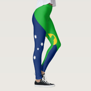 Vlag van Christmaseiland Leggings