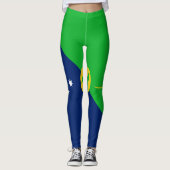 Vlag van Christmaseiland Leggings (Voorkant)