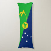 Vlag van Christmaseiland Lichaamskussen (Voorkant Verticaal)