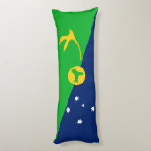 Vlag van Christmaseiland Lichaamskussen (Achterkant (Verticaal))