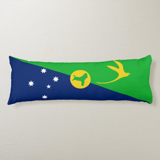Vlag van Christmaseiland Lichaamskussen (Voorkant)