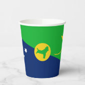 Vlag van Christmaseiland Papieren Bekers (Links)