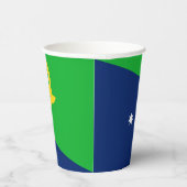 Vlag van Christmaseiland Papieren Bekers (Rechts)