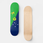 Vlag van Christmaseiland Persoonlijk Skateboard (Voorkant)