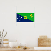 Vlag van Christmaseiland Poster (Keuken)