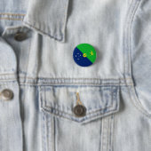Vlag van Christmaseiland Ronde Button 3,2 Cm (In situ)