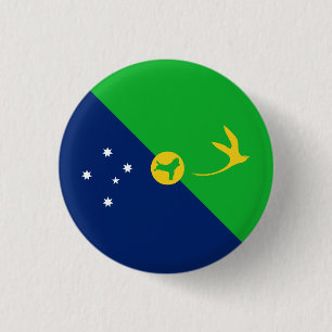 Vlag van Christmaseiland Ronde Button 3,2 Cm