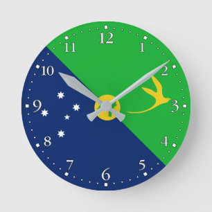 Vlag van Christmaseiland Ronde Klok