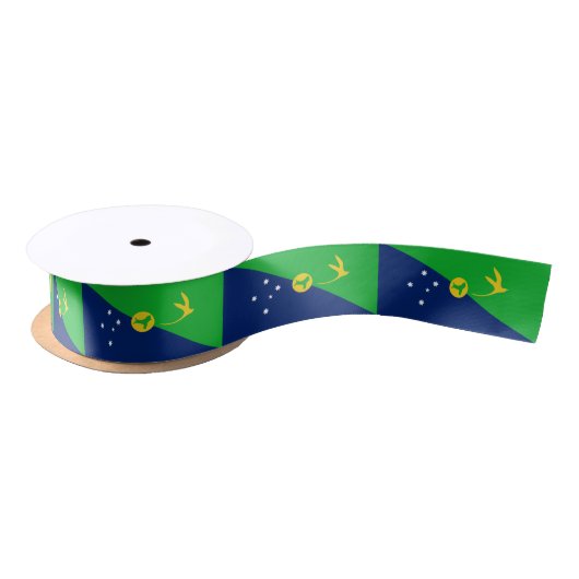 Vlag van Christmaseiland Satijnen Lint (Spoel)