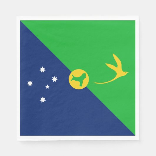 Vlag van Christmaseiland Servet (Voorkant)