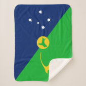 Vlag van Christmaseiland Sherpa Deken (Voorkant)