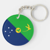 Vlag van Christmaseiland Sleutelhanger (Achterkant)