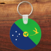 Vlag van Christmaseiland Sleutelhanger (Voorkant)