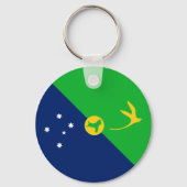 Vlag van Christmaseiland Sleutelhanger (Achterkant)