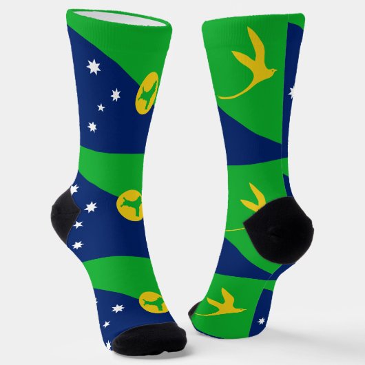 Vlag van Christmaseiland Sokken (Gebogen)