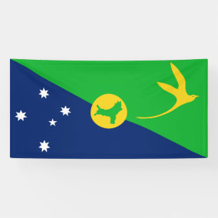 Vlag van Christmaseiland Spandoek