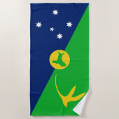 Vlag van Christmaseiland Strandlaken (Voorkant)