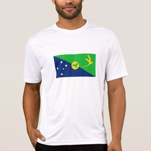 Vlag van Christmaseiland T-shirt (Voorkant)