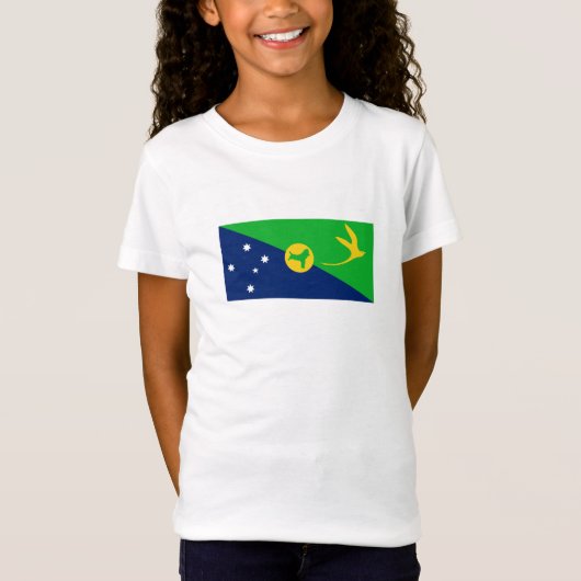 Vlag van Christmaseiland T-shirt (Voorkant)