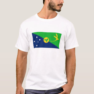 Vlag van Christmaseiland T-shirt