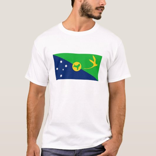 Vlag van Christmaseiland T-shirt (Voorkant)