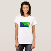 Vlag van Christmaseiland T-shirt (Voorkant volledig)