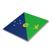 Vlag van Christmaseiland Tegeltje (Zijkant)