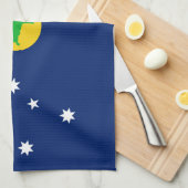 Vlag van Christmaseiland Theedoek (Quarter Fold)