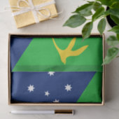 Vlag van Christmaseiland Tissuepapier (Geschenk)