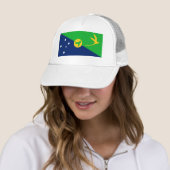 Vlag van Christmaseiland Trucker Pet (In situ)