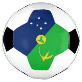 Vlag van Christmaseiland Voetbal (Gedraaid)
