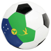 Vlag van Christmaseiland Voetbal (Drie kwart)
