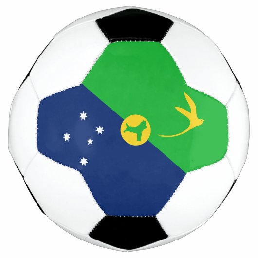 Vlag van Christmaseiland Voetbal (Voorkant)