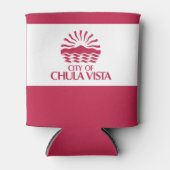 Vlag van Chula Vista, Californië Blikjeskoeler (Voorkant)