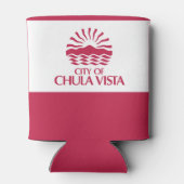 Vlag van Chula Vista, Californië Blikjeskoeler (Achterkant)