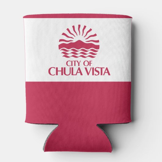 Vlag van Chula Vista, Californië Blikjeskoeler (Achterkant)