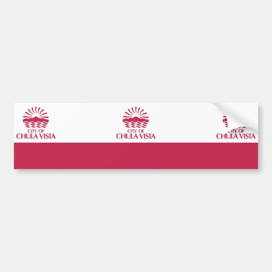 Vlag van Chula Vista (Californië) Bumpersticker (Voorkant)