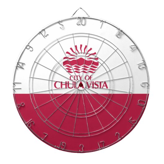 Vlag van Chula Vista (Californië) Dartbord (Voorkant)
