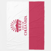 Vlag van Chula Vista (Californië) Fleece Deken (Voorkant)