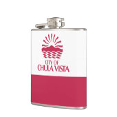 Vlag van Chula Vista, Californië Heupfles (Links)