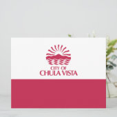 Vlag van Chula Vista (Californië) Kaart (Staand voorkant)