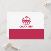 Vlag van Chula Vista (Californië) Kaart (Voorkant / Achterkant in situ)
