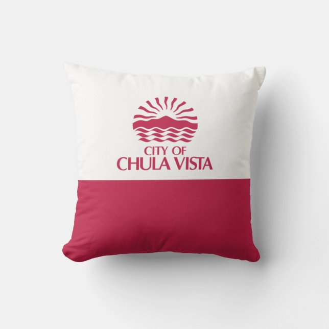 Vlag van Chula Vista (Californië) Kussen (Voorkant)