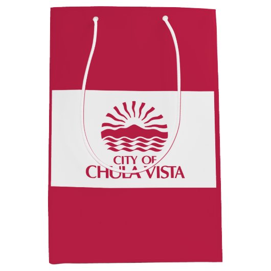 Vlag van Chula Vista, Californië Medium Cadeauzakje (Voorkant)