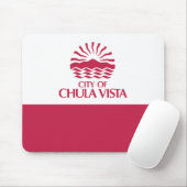 Vlag van Chula Vista (Californië) Muismat (Met muis)