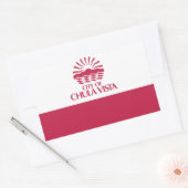 Vlag van Chula Vista, Californië Rechthoekige Sticker (Envelop)