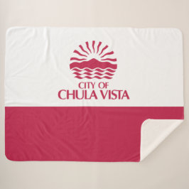 Vlag van Chula Vista (Californië) Sherpa Deken