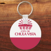 Vlag van Chula Vista, Californië Sleutelhanger (Voorkant)