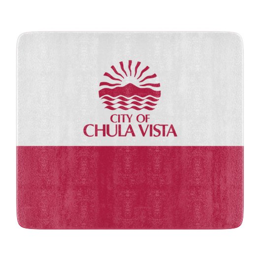 Vlag van Chula Vista (Californië) Snijplank (Voorkant)