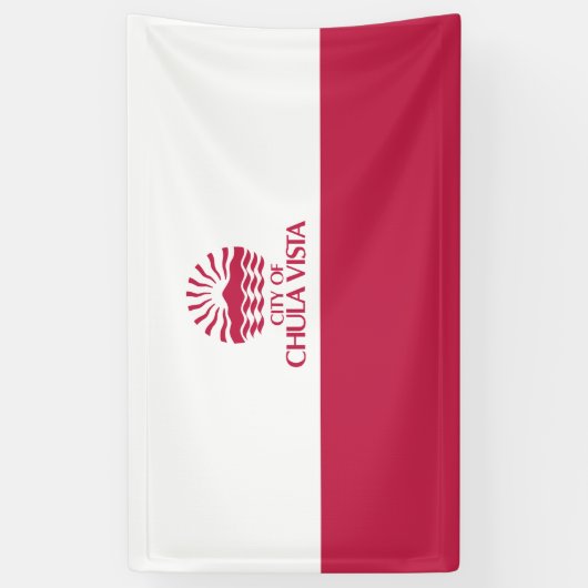 Vlag van Chula Vista (Californië) Spandoek (Verticaal)